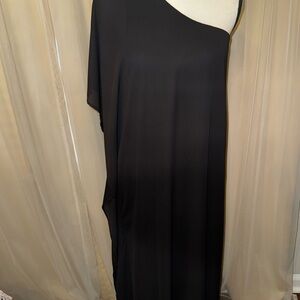 Show Me Your MuMu Black and White One-Shoulder Cocktail Gown